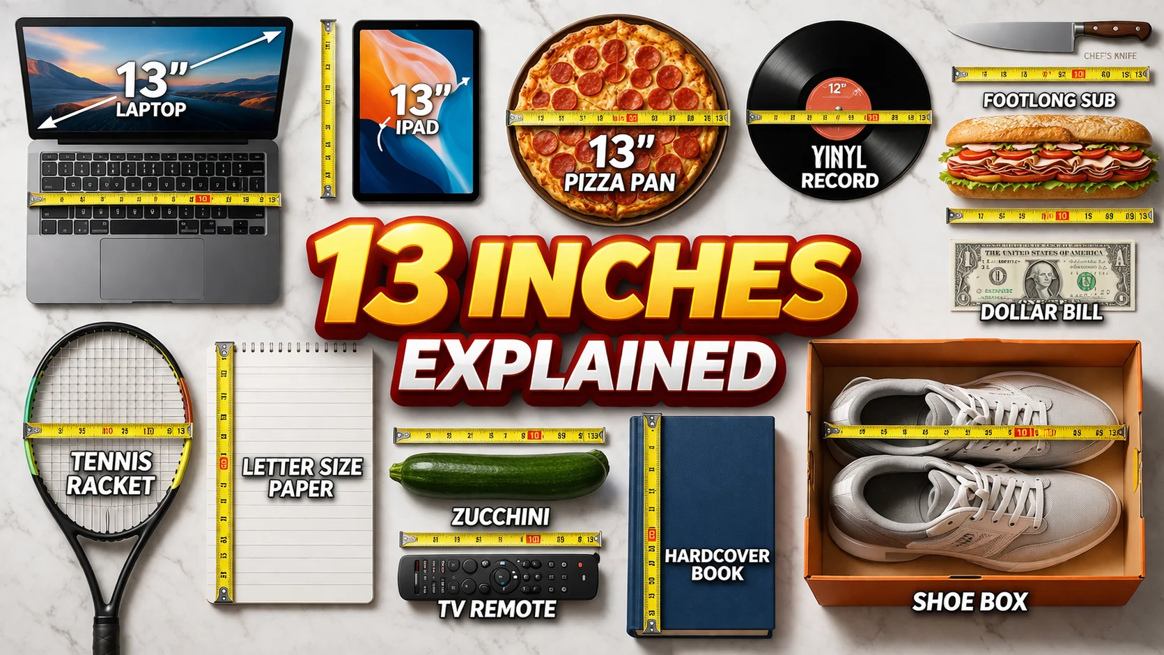 15 Common Things That Are 13 Inches Long (Real-Life Examples You Can Easily Picture)