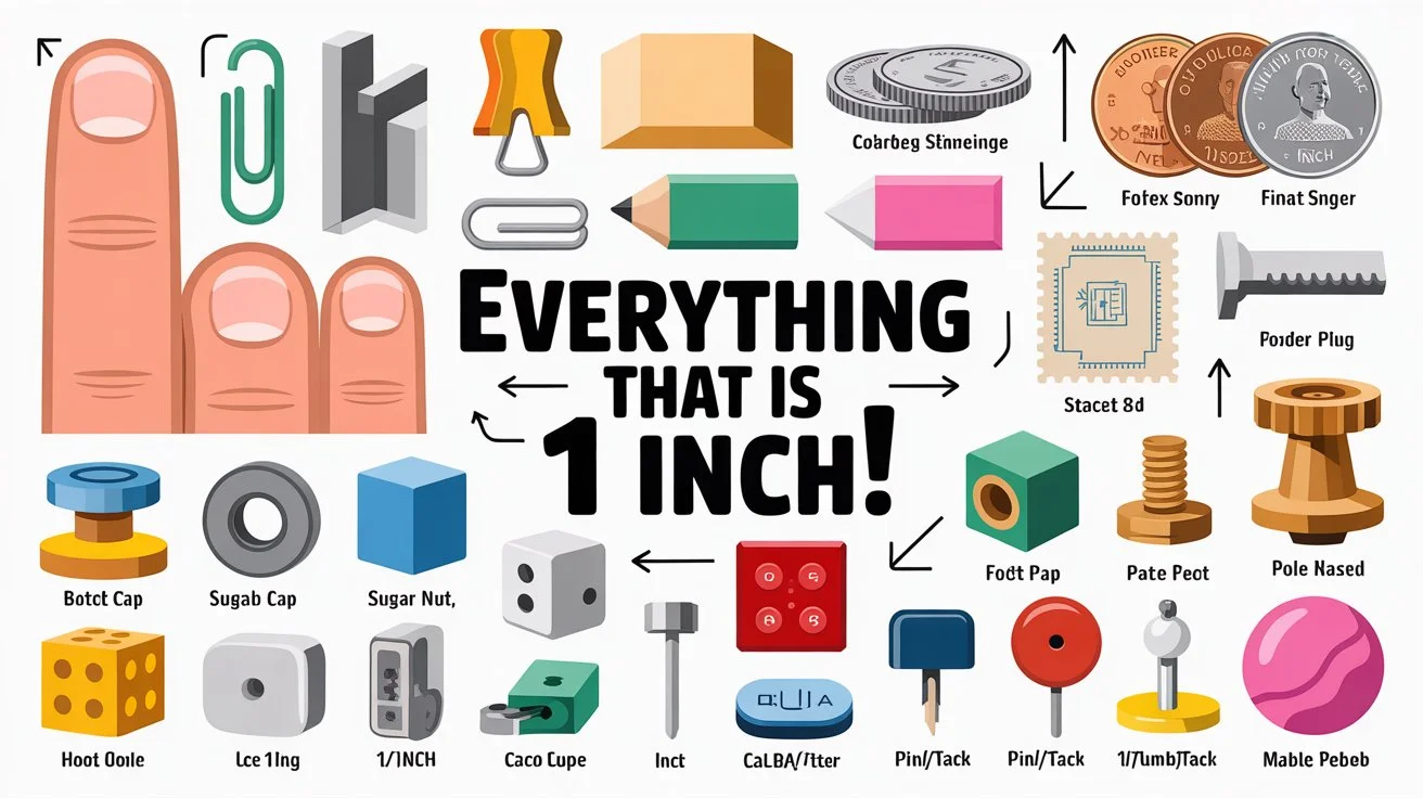25+ Common Things That Are 1 Inch Long (Real-Life Examples)