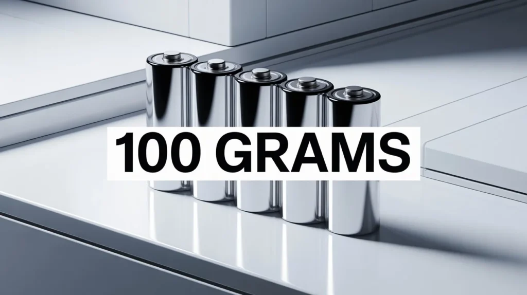 real-life things that are 100 grams