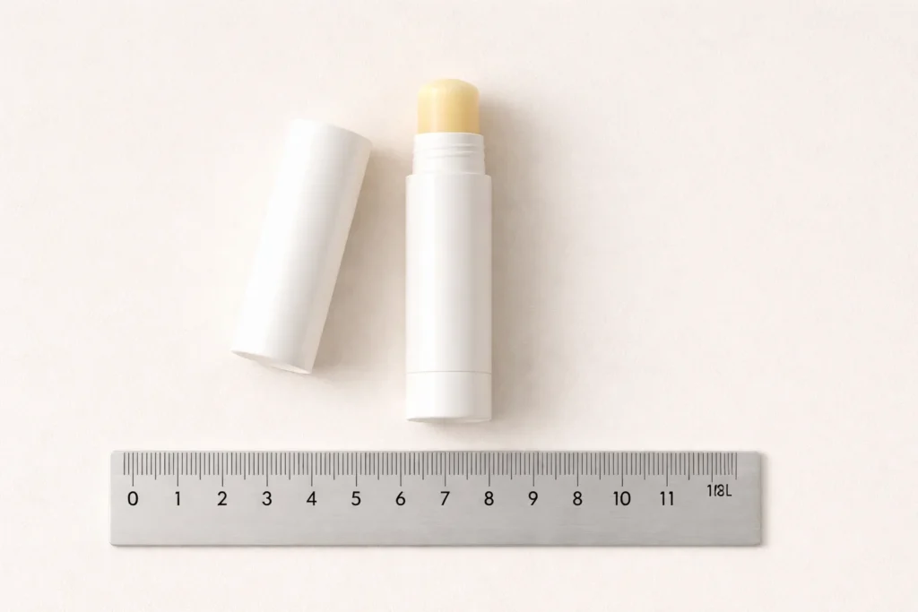 ChapStick lip balm tube size 10 cm everyday carry measurement