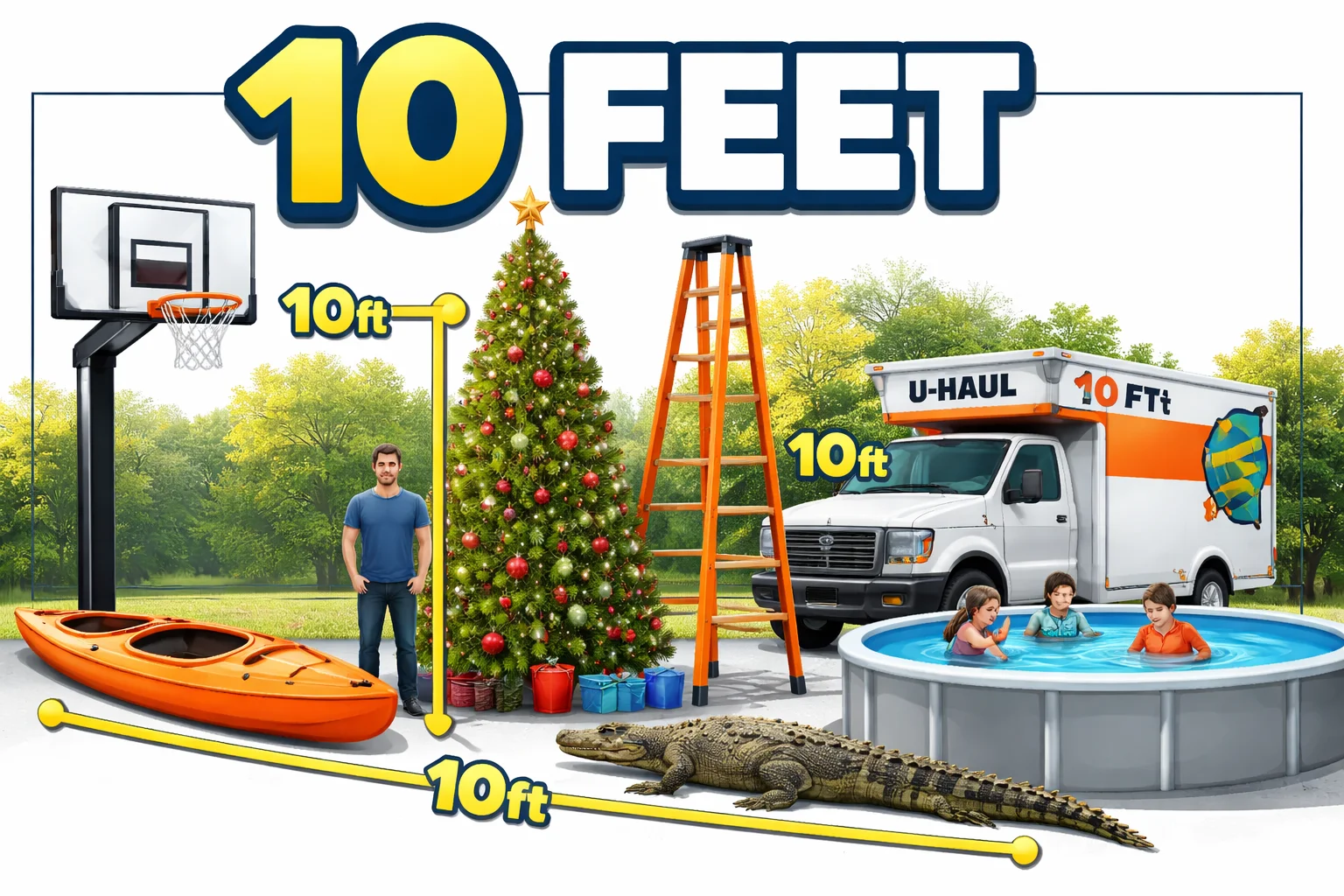 15+ Things That Are 10 Feet Tall (Visual Guide + Human Height Comparison)