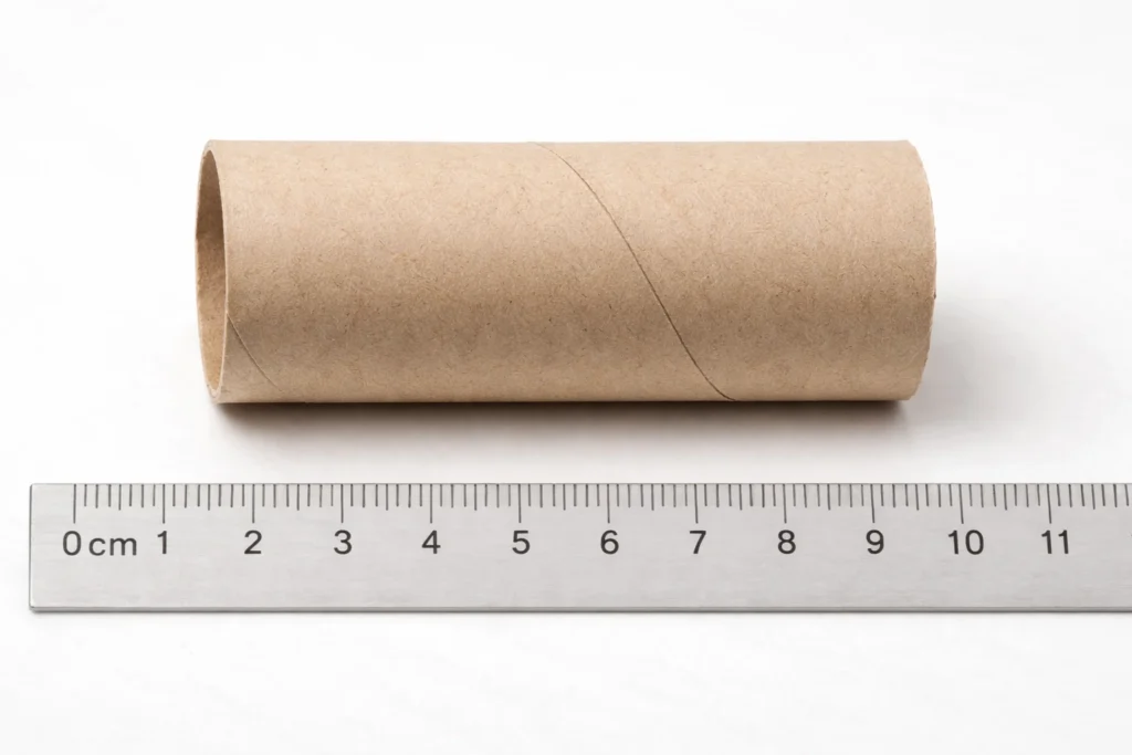 toilet paper roll cardboard tube 10 cm length household reference