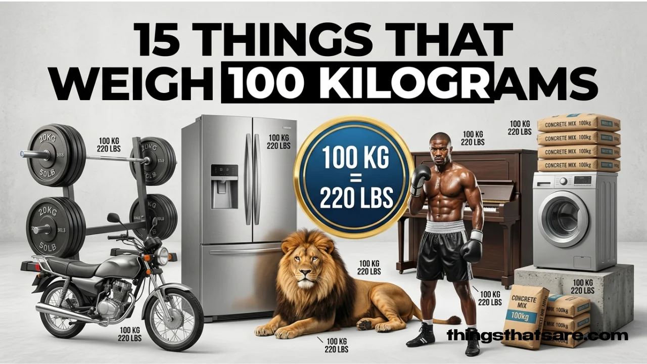 15 Everyday Things That Weigh 100 Kilograms (220 lbs) – Real-Life Examples & Weight Comparisons