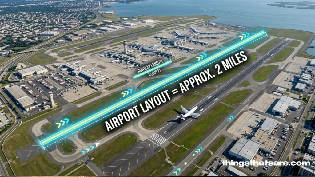 A typical American airport runway system