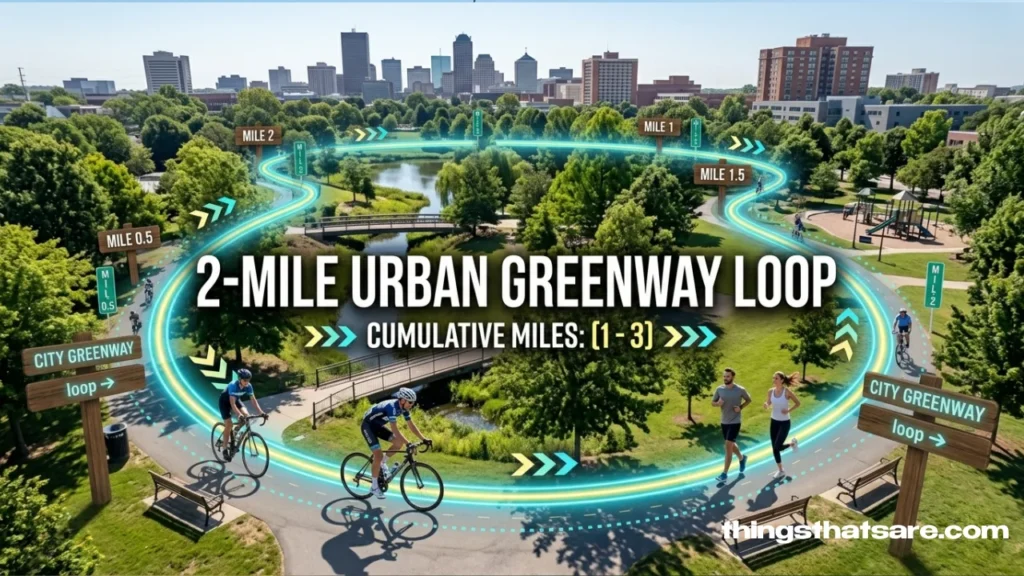 A typical greenway or urban trail