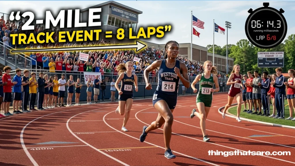 The 2-mile run in high school track and field
