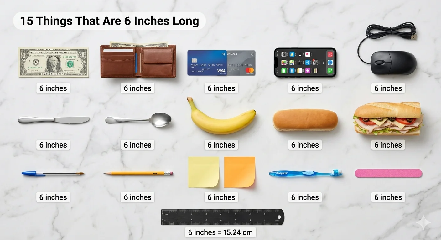 15 Everyday Items That Are Exactly 6 Inches Long (Real-Life Size Guide 2026)
