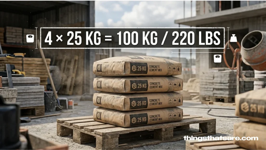 Four Bags of Cement (25 kg Each)