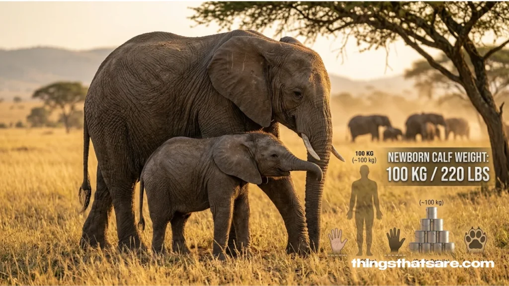 Newborn Elephant Calf