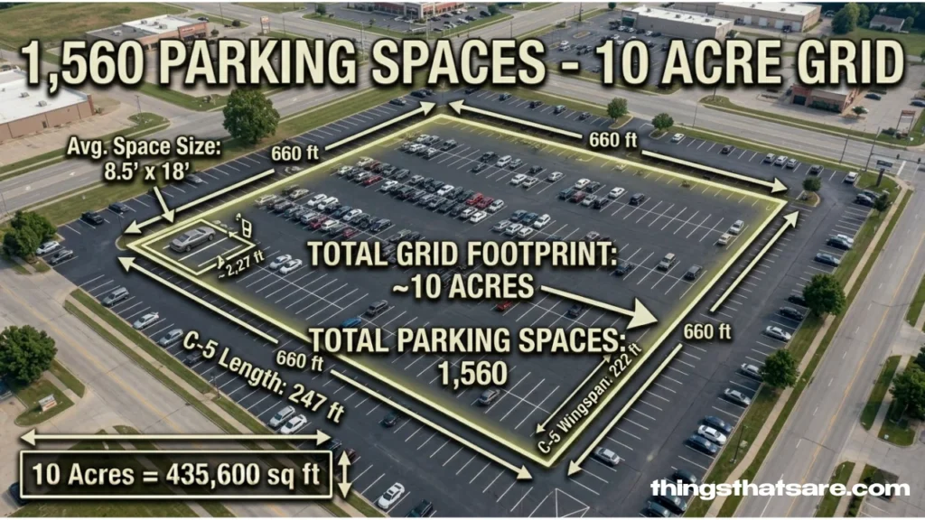 1,560 Standard Parking Spaces