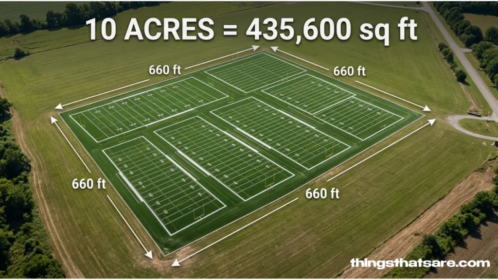 About 7.5 American Football Fields