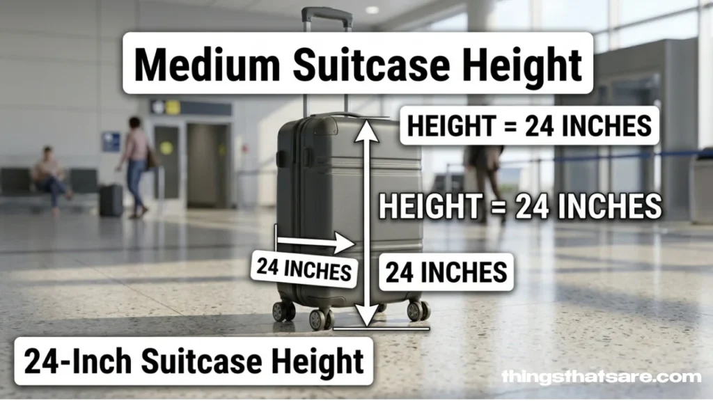 Medium Carry-On Suitcase Height